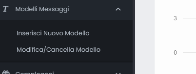 Gestione modelli SMS